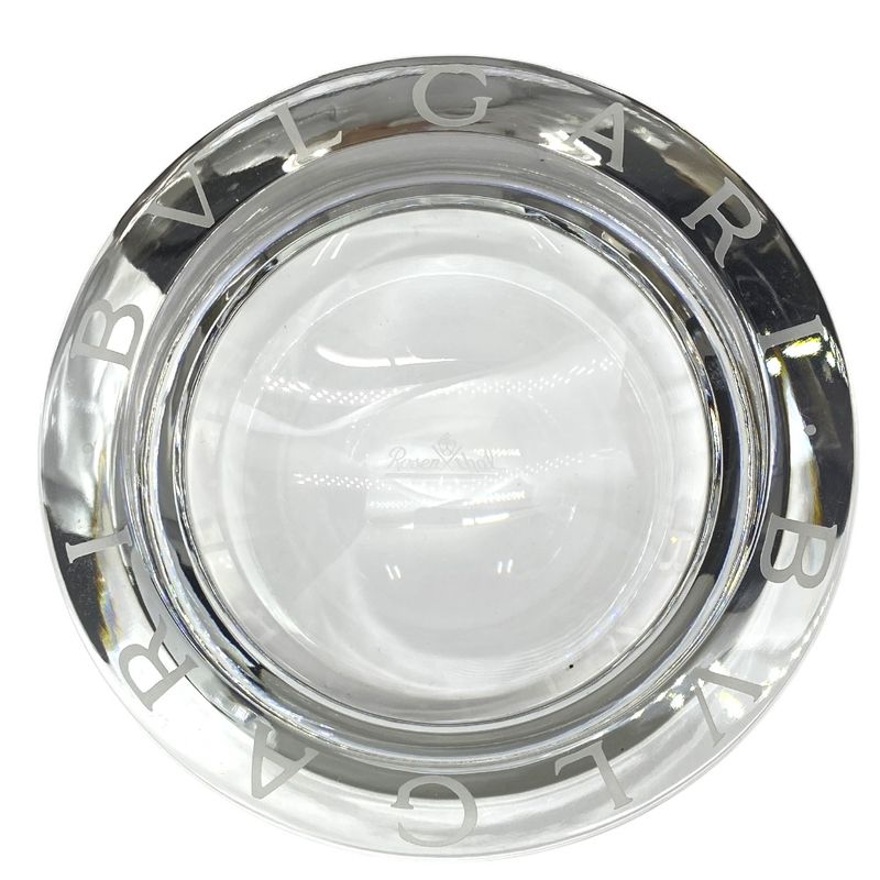 Bvlgari Rosenthal Crystal Ash Tray Ashtray Accessory Case Figurine Small 47502