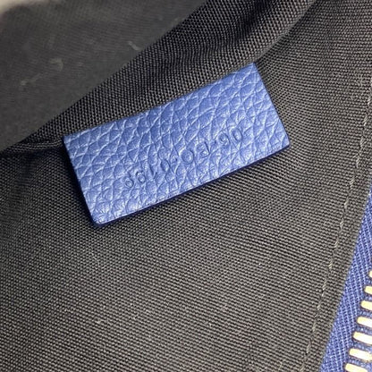 Dior Saddle Bag Body Bag Shoulder Bag Crossbody Leather Grain Calfskin Navy