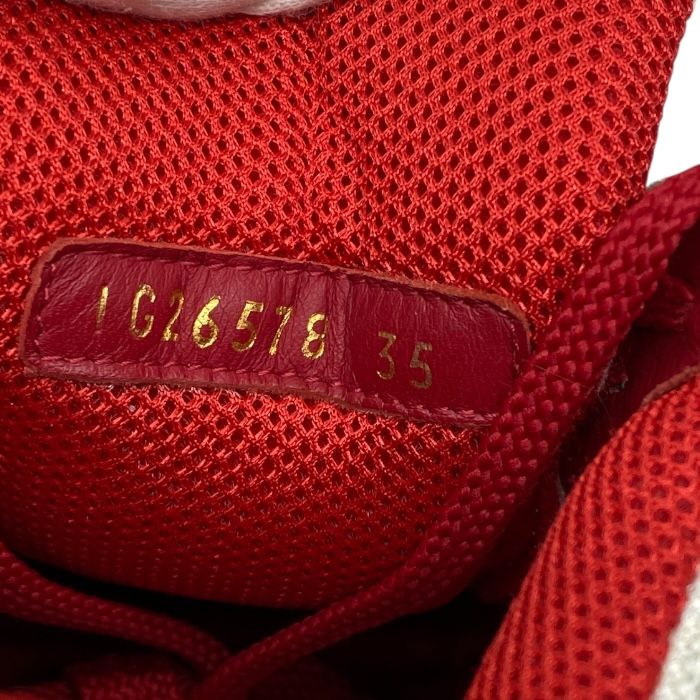 Chanel Cocomark Sneakers Shoes Logo Mesh Suede Turquoise White Red Ig26578