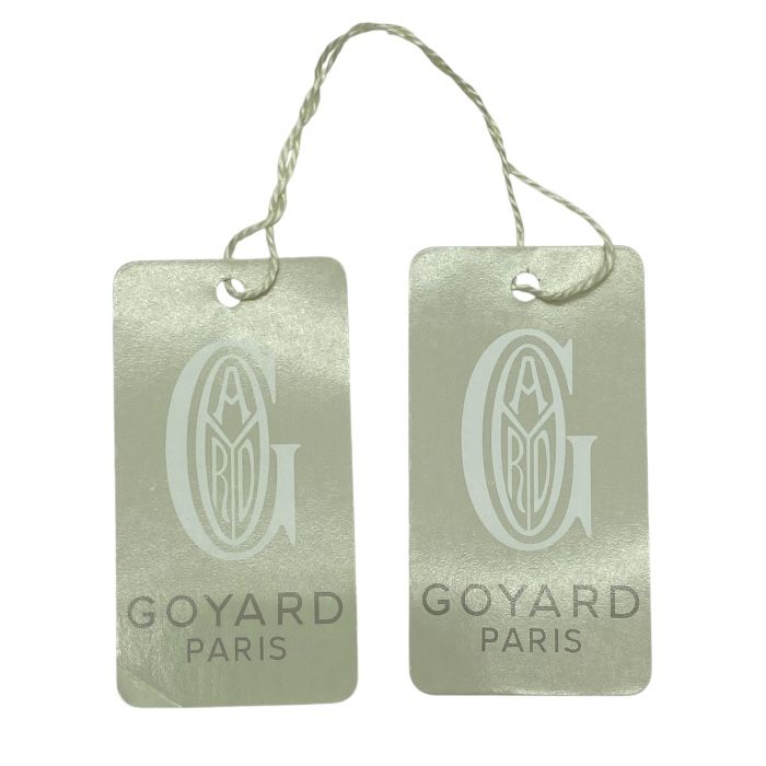 Goyard Coin Case Coin Purse Herringbone PVC X Leather Black X Brown Men's