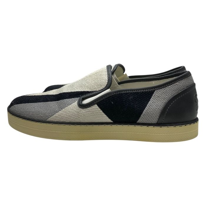 Bottega Veneta Intrecciato Slip-on Flat Shoes Leather Black White [size 35