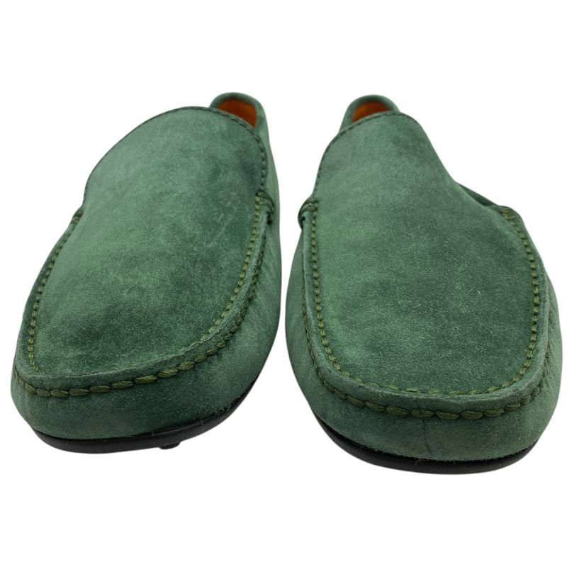 Louis Vuitton Nd0158 Driving Shoes Loafers Slip-on Suede Green Louis Vuitton