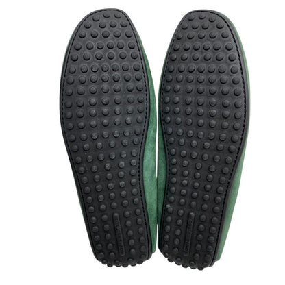 Louis Vuitton Nd0158 Driving Shoes Loafers Slip-on Suede Green Louis Vuitton