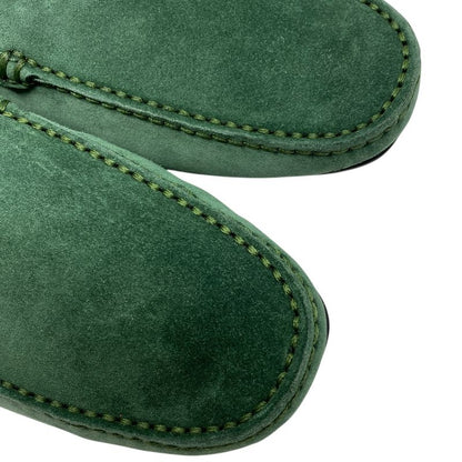 Louis Vuitton Nd0158 Driving Shoes Loafers Slip-on Suede Green Louis Vuitton