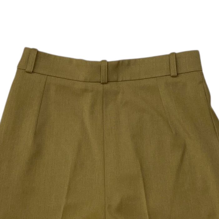 Hermes Slacks Tapered Straight Pants Bottoms Brown Wool [size 38] Hermes