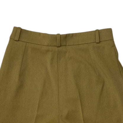 Hermes Slacks Tapered Straight Pants Bottoms Brown Wool [size 38] Hermes