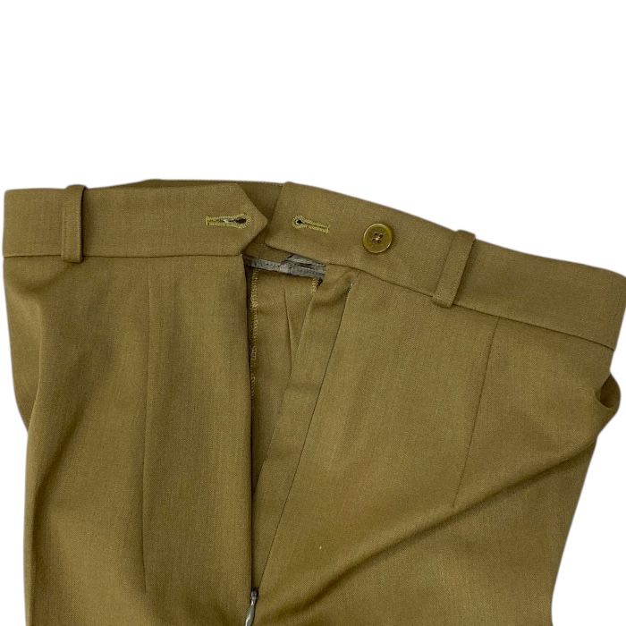 Hermes Slacks Tapered Straight Pants Bottoms Brown Wool [size 38] Hermes