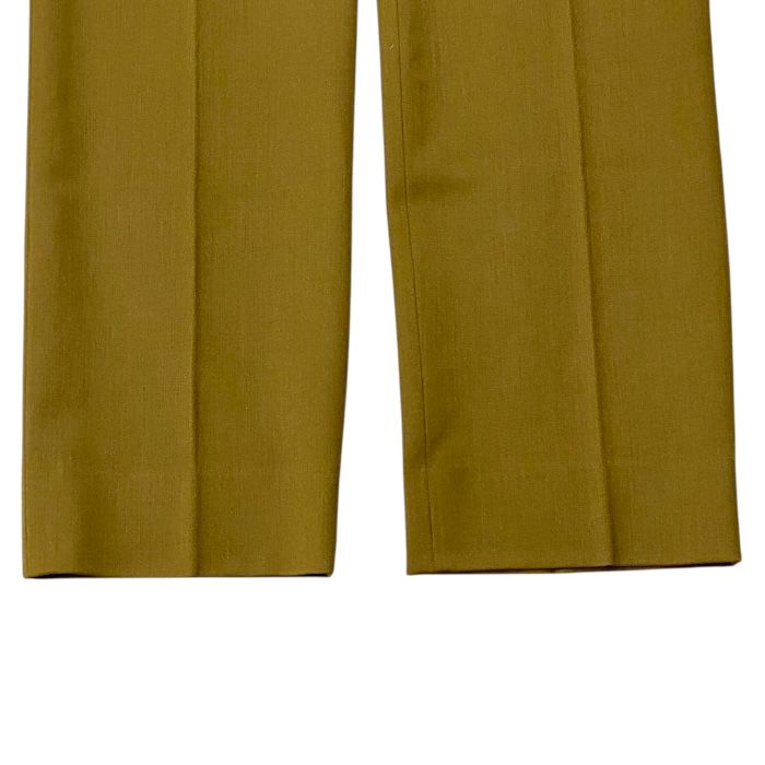 Hermes Slacks Tapered Straight Pants Bottoms Brown Wool [size 38] Hermes