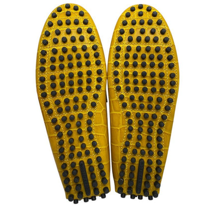 Louis Vuitton Hockenheim Line Croco Shape Push Driving Shoes Loafers Logo