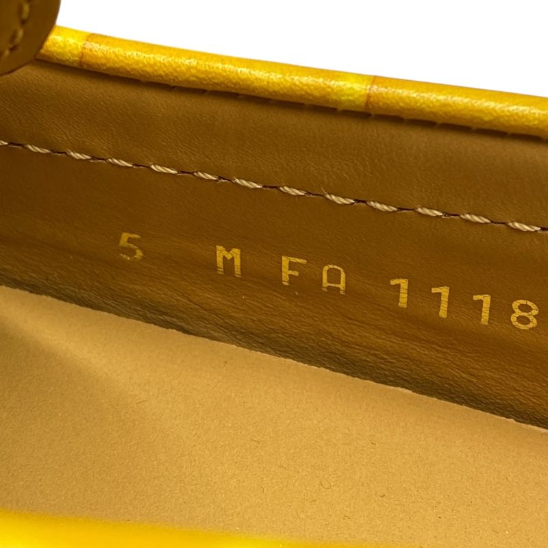 Louis Vuitton Hockenheim Line Croco Shape Push Driving Shoes Loafers Logo