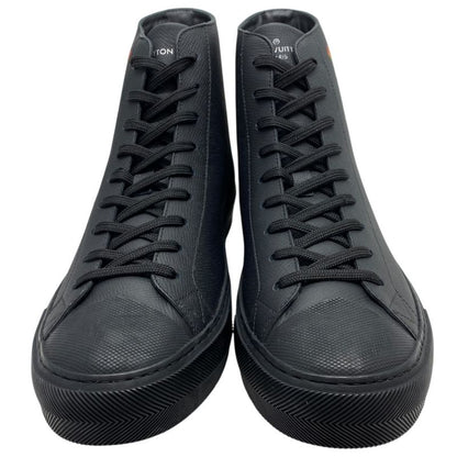 Louis Vuitton Tattoo Line Sneakers High Cut Sneakers Leather Black Go0159 [size