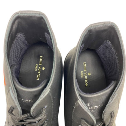 Louis Vuitton Tattoo Line Sneakers High Cut Sneakers Leather Black Go0159 [size