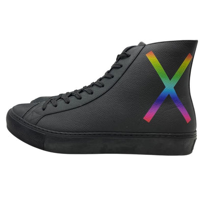Louis Vuitton Tattoo Line Sneakers High Cut Sneakers Leather Black Go0159 [size