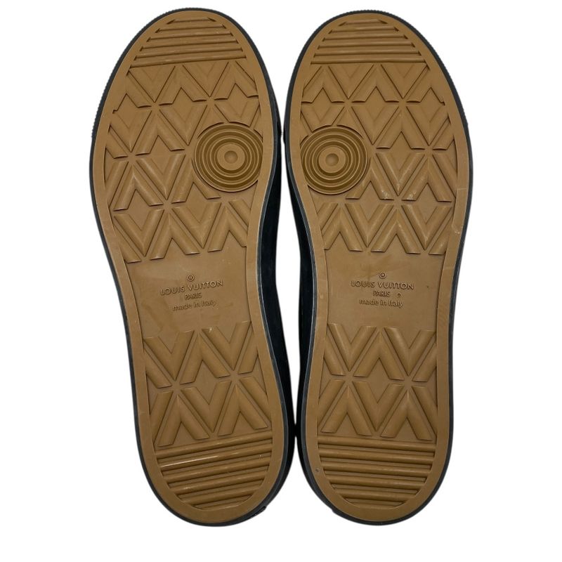 Louis Vuitton Tattoo Line Sneakers High Cut Sneakers Leather Black Go0159 [size