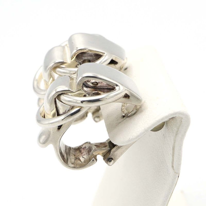 Hermes Duzano Earrings Silver 925 Hallmark Accessory 18.6 g M4407