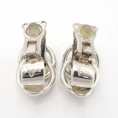 Hermes Duzano Earrings Silver 925 Hallmark Accessory 18.6 g M4407