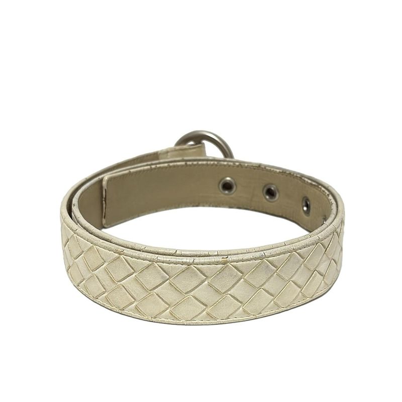 Bottega Veneta Belt 80 - White Leather