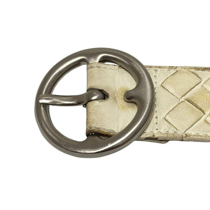 Bottega Veneta Belt 80 - White Leather