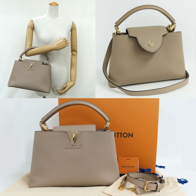 Louis Vuitton Capucines MM M24745 Galle Taurillon Gdhardware Handbag