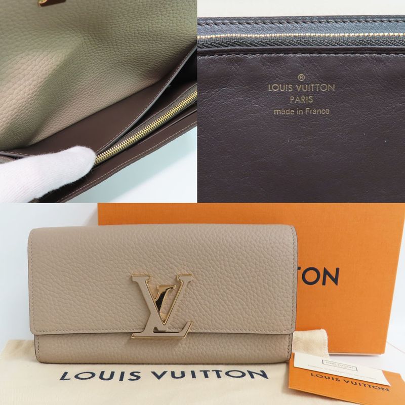 Louis Vuitton Portefeuille -capucines M61249 Galle Taurillon Leather