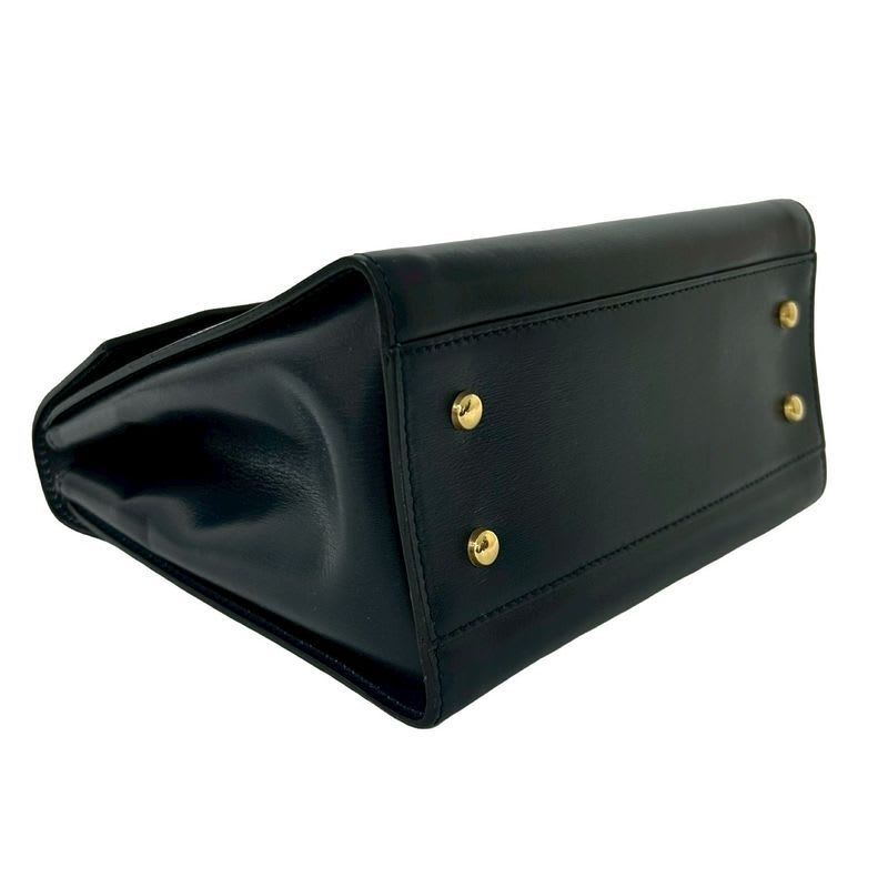 Celine Vintage Star Ball Hardware Leather 2-Way Handbag Shoulder