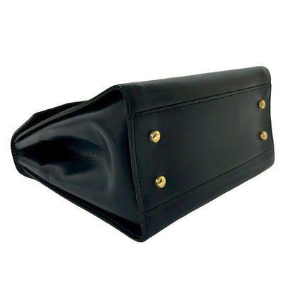 Celine Vintage Star Ball Hardware Leather 2-Way Handbag Shoulder