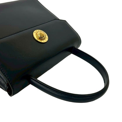 Celine Vintage Star Ball Hardware Leather 2-Way Handbag Shoulder