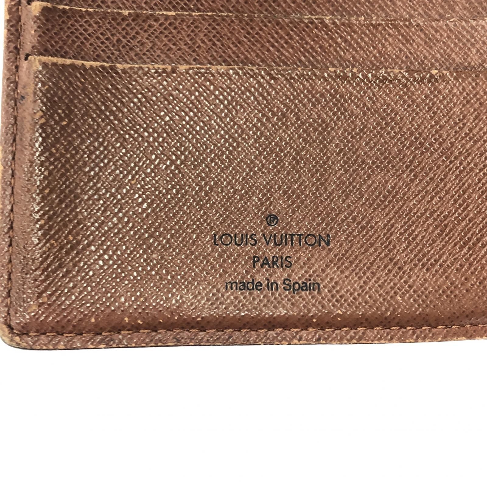 Louis Vuitton Men's Bifold Wallet Monogram Portefeuille Marco M61675 Brown