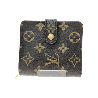 Louis Vuitton Women's Bifold Wallet Monogram Compact Zip M61667 Brown