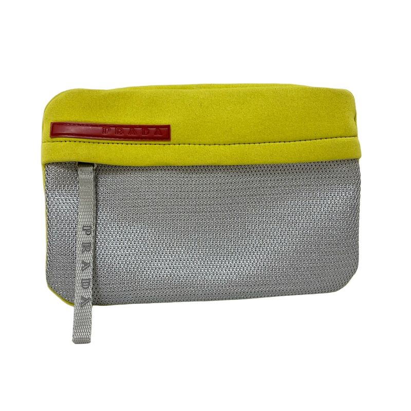 Prada Sport Pouch - Mv557 Silver and Yellow