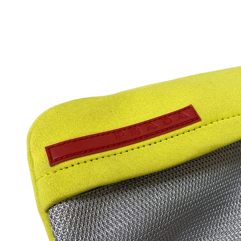 Prada Sport Pouch - Mv557 Silver and Yellow