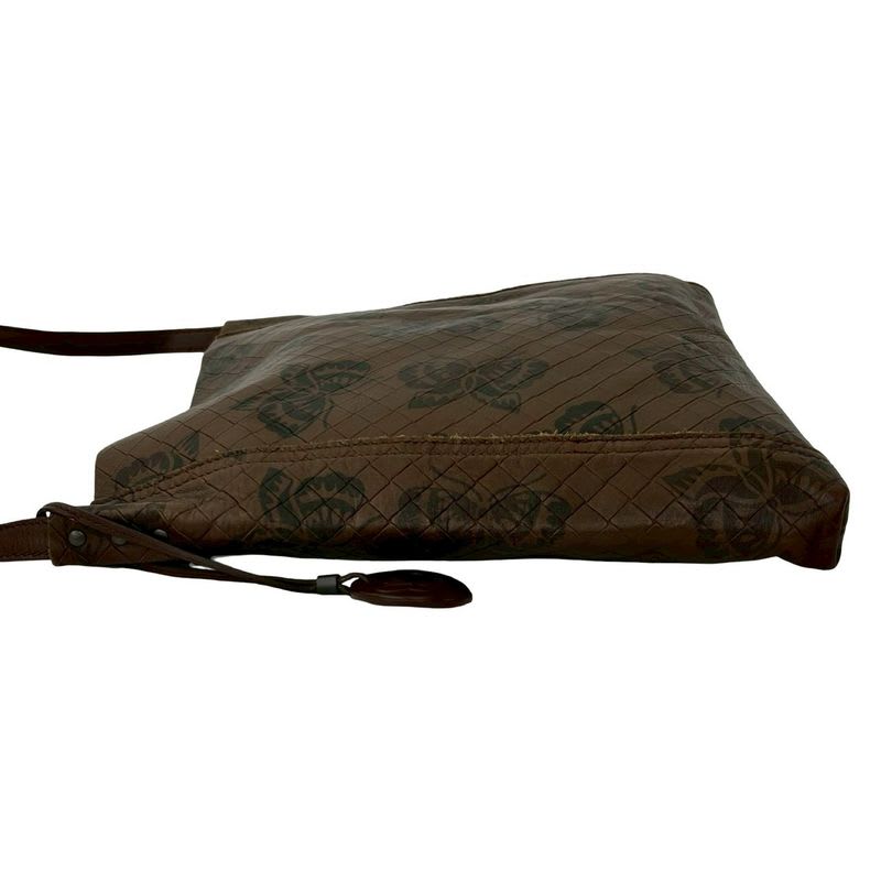 Bottega Veneta Intreccio Mirage Butterfly Pattern Leather Shoulder Bag Sacoche