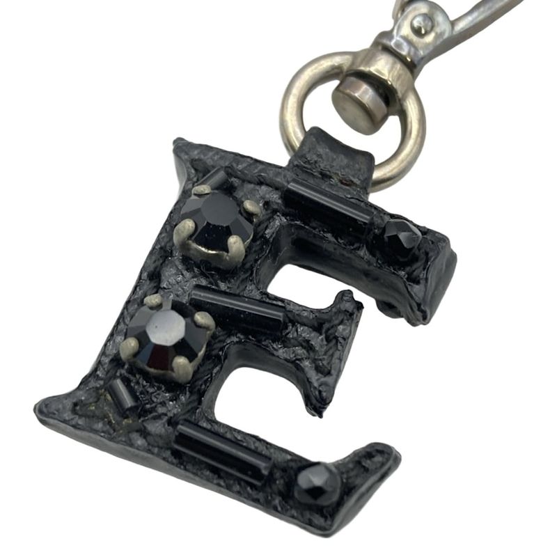 Prada Necklace - Leather Silver and Black Bijoux E