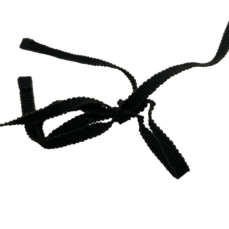 Prada Necklace - Leather Silver and Black Bijoux E