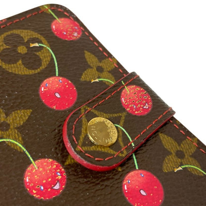 Louis Vuitton Bifold Wallet Monogram Cherry Compact Zip M95005 Monogram Cherry