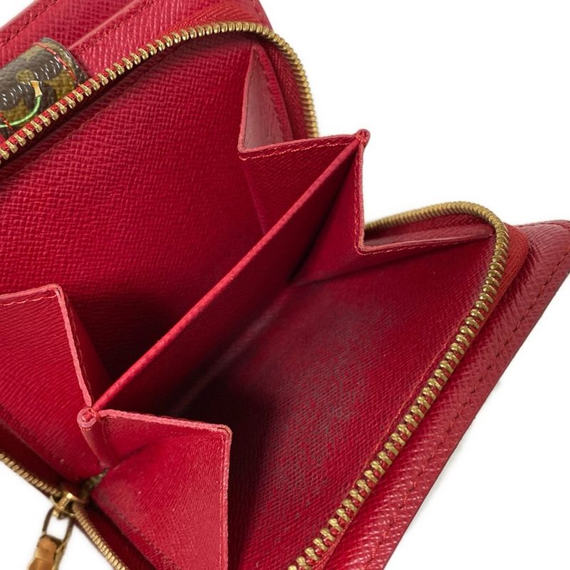 Louis Vuitton Bifold Wallet Monogram Cherry Compact Zip M95005 Monogram Cherry