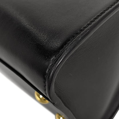 Saint Laurent Baby Monogram Cabas Su 2way Shoulder Bag Handbag Leather Black