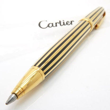 Cartier Ballpoint Pen 1847 Limited Edition Gold Stripe Louis Cartier