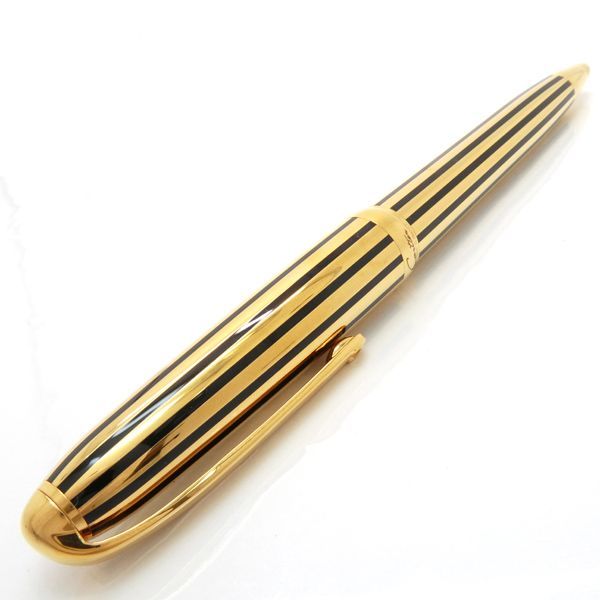 Cartier Ballpoint Pen 1847 Limited Edition Gold Stripe Louis Cartier