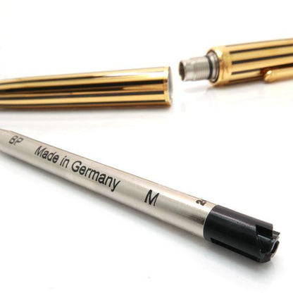 Cartier Ballpoint Pen 1847 Limited Edition Gold Stripe Louis Cartier