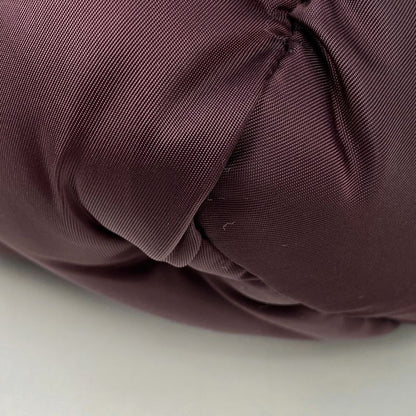 Prada Tessuto Bomber Handbag 2way Shoulder Bag Logo Plate Handbag Nylon Purple