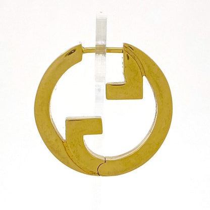 Gucci Interlocking G Earrings Logo Earrings GP Gold Ladies