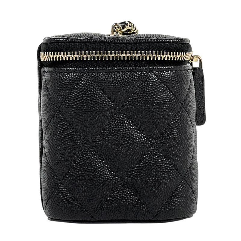Chanel Coco Mark Chain Shoulder Bag Matelasse Small Vanity Shoulder Bag Caviar
