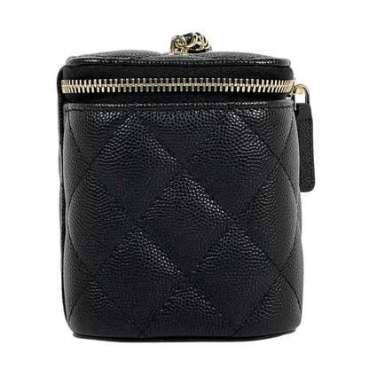 Chanel Coco Mark Chain Shoulder Bag Matelasse Small Vanity Shoulder Bag Caviar