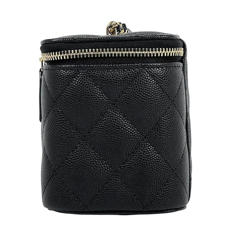 Chanel Coco Mark Chain Shoulder Bag Matelasse Small Vanity Shoulder Bag Caviar