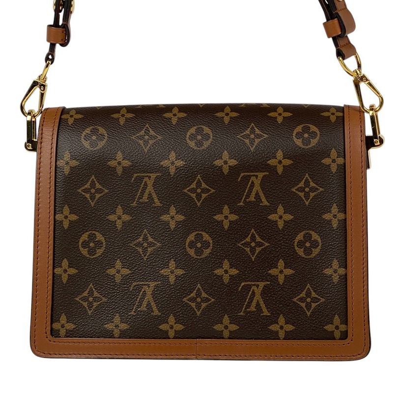 Louis Vuitton Dauphine MM 2way Shoulder Bag Monogram Reverse Brown M44391 Women