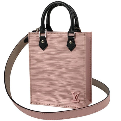 Louis Vuitton Petite Sac Pla 2way Shoulder Bag Bicolor Handbag Epi Rose