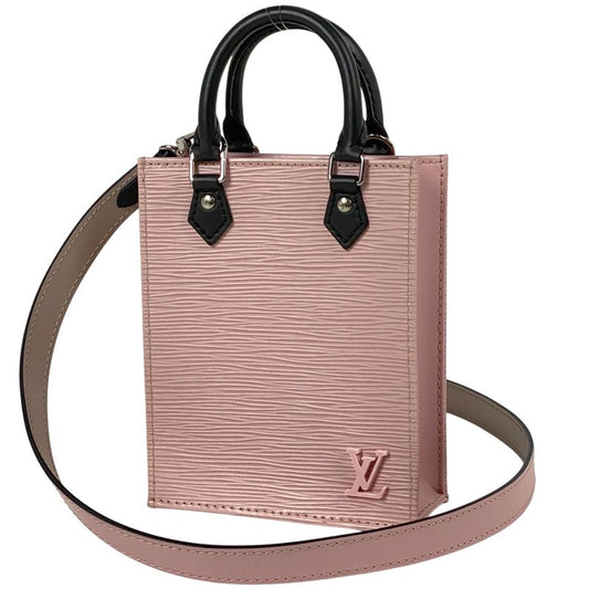 Louis Vuitton Petite Sac Pla 2way Shoulder Bag Bicolor Handbag Epi Rose