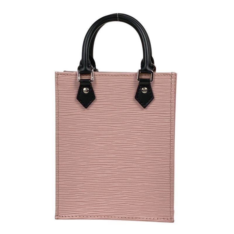 Louis Vuitton Petite Sac Pla 2way Shoulder Bag Bicolor Handbag Epi Rose