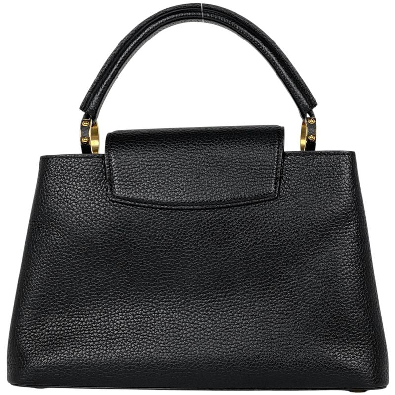 Louis Vuitton Capucines MM 2way Shoulder Bag Handbag Taurillon Noir Black